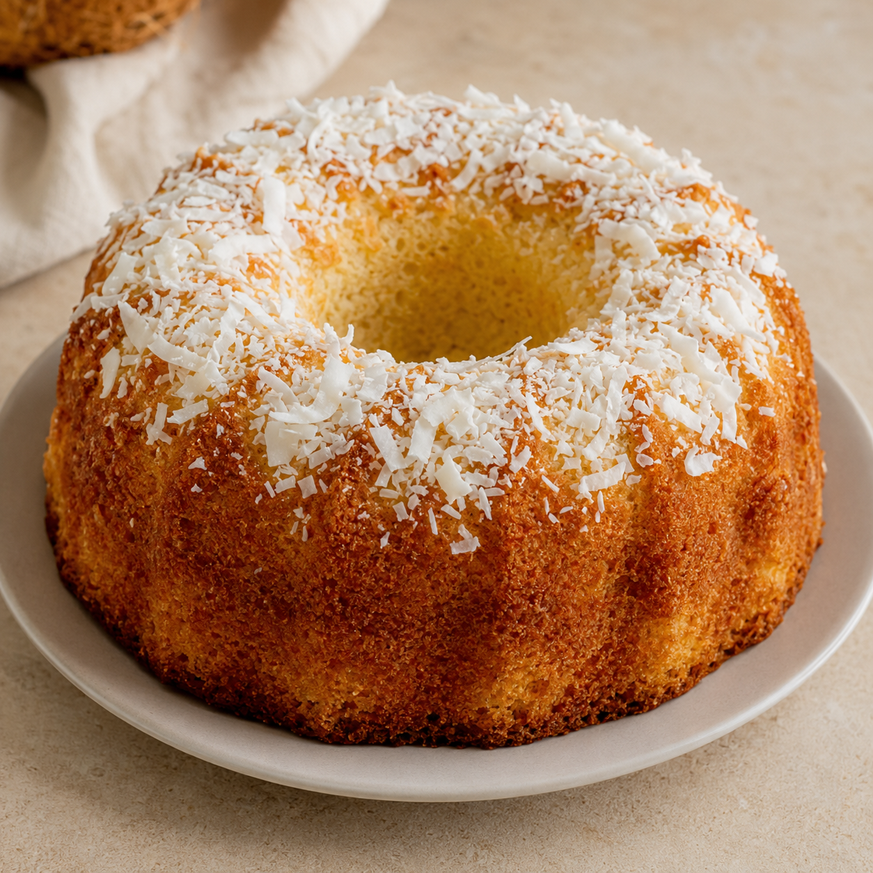 Bolo de coco sem glúten